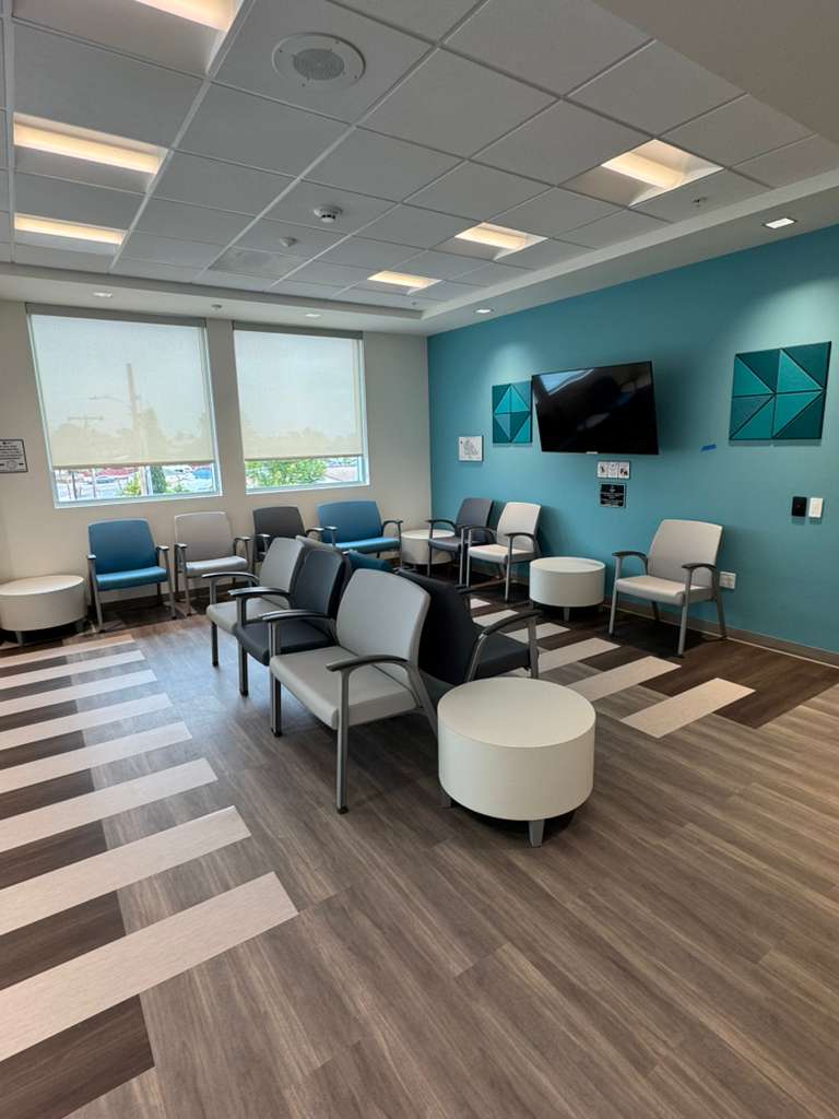 San Ysidro Health patient lounge and waiting room furniture in Downtown San Diego