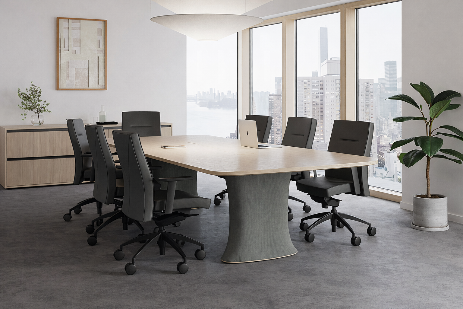 Nienkämper Highrise lounge seating in San Diego law firm executive reception — Mobiliti Interiors